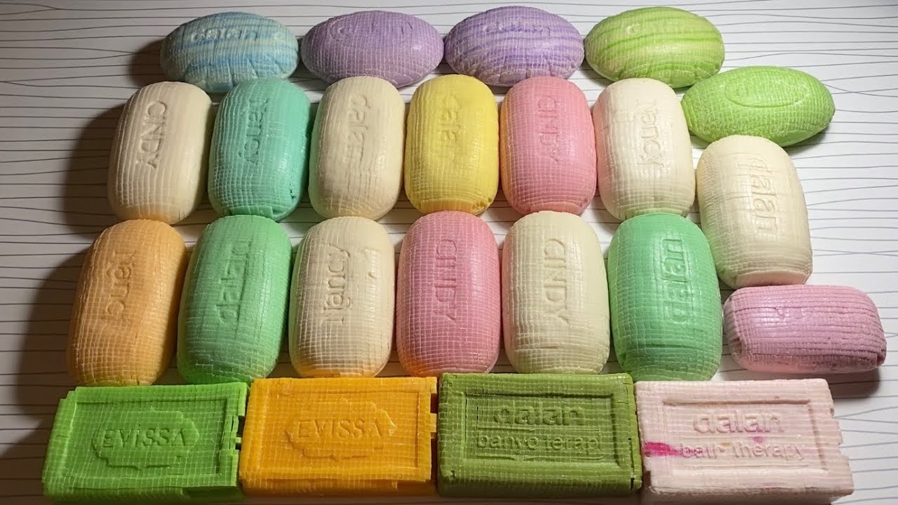 23pc Soap Cubes Cutting Video | Dry Soap Cubes Asmr | 23 Adet Sabun Küplerini Kesme | No Talking