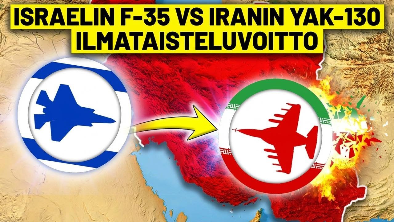 Israelin F-35 pudotti Iranin Yak-130:n uskomattomalla ilmataistelulla!