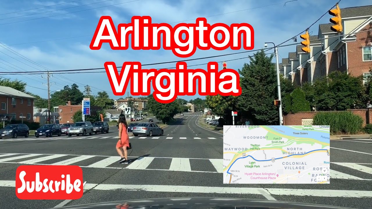 Driving Through Lee Highway (Rt 29) - Arlington, Virginia , USA | Residential Areas