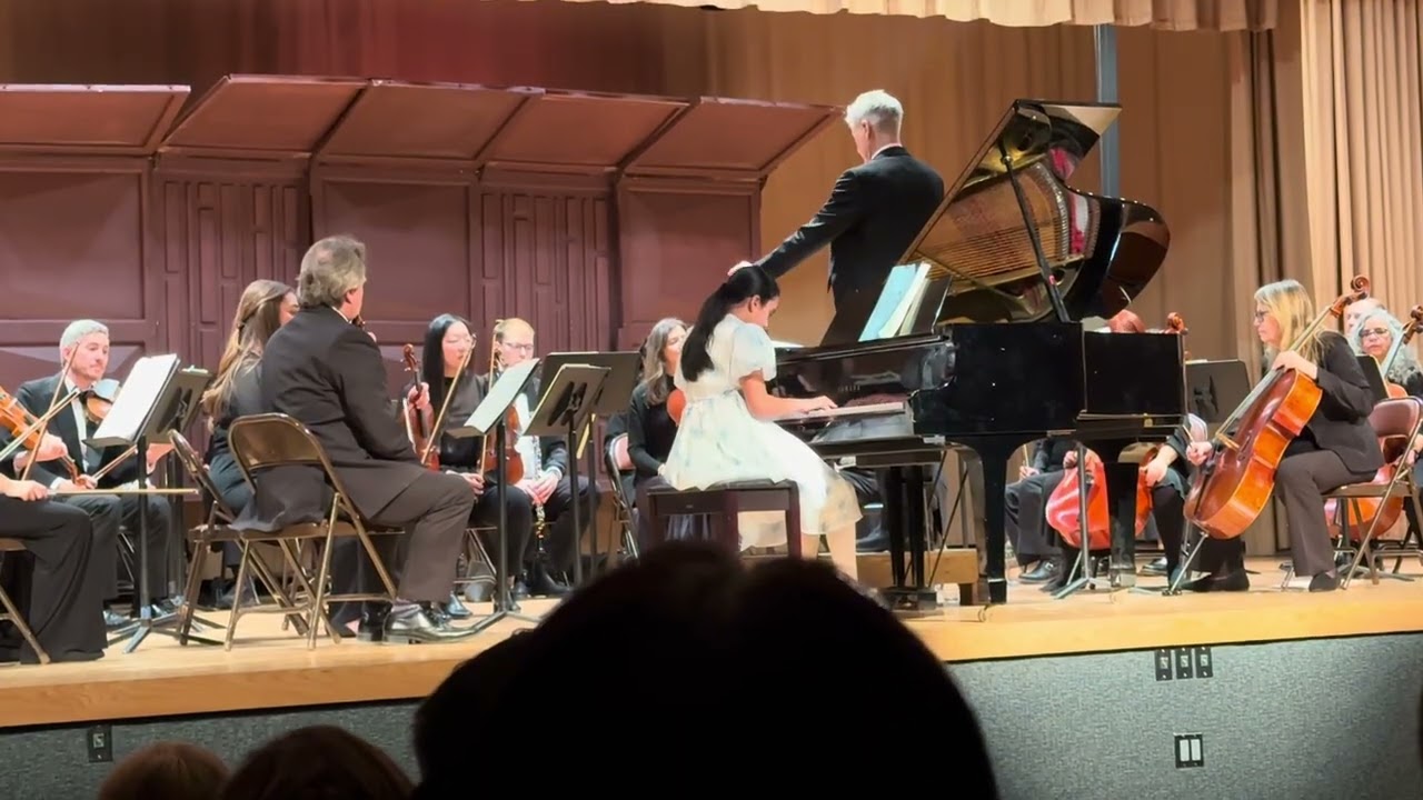 Maya performing with the Symphony of Westchester