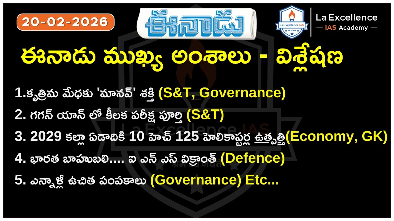 Eenadu News Analysis  #appsc #tgpsc #upsc Best IAS coaching in Hyderabad - Best UPSC Coaching