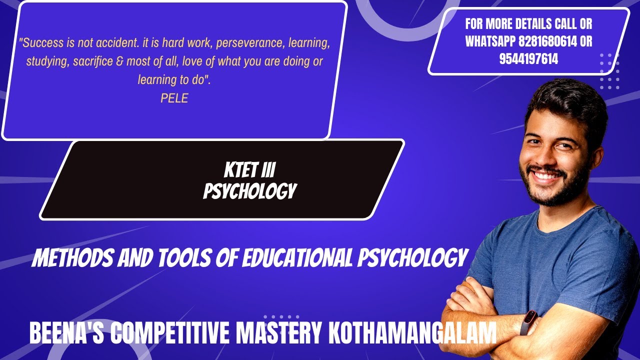 METHODS AND TOOLS OF EDUCATIONAL PSYCHOLOGY