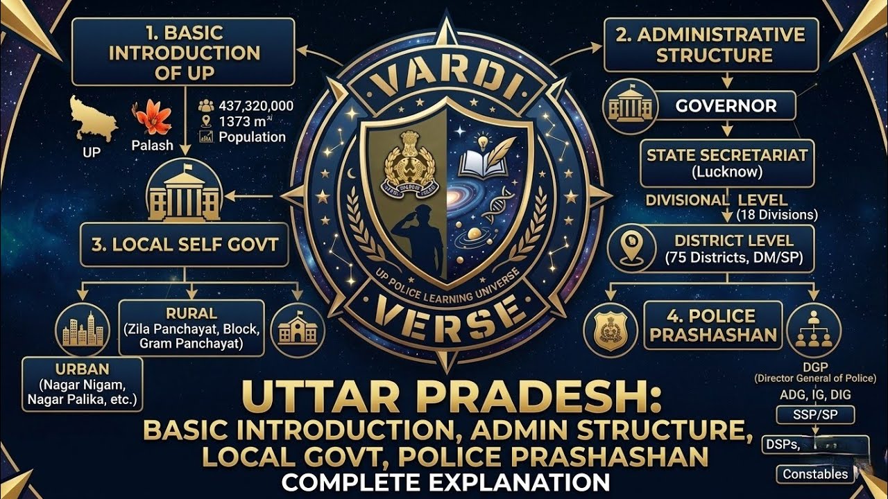 Uttar Pradesh Administration Masterclass | Intro, Structure & Police System 🇮🇳