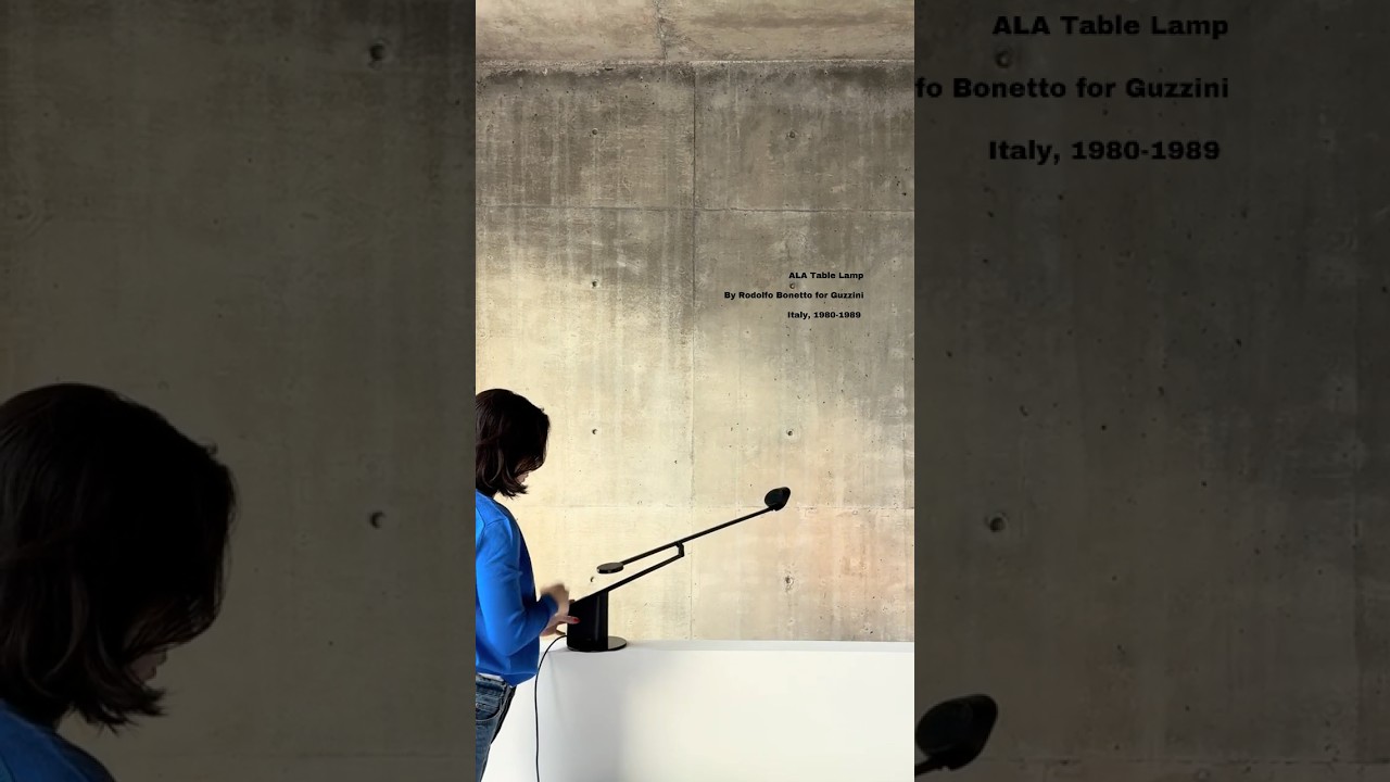 ALA Table Lamp designed by Rodolfo Bonetto for Guzzini.