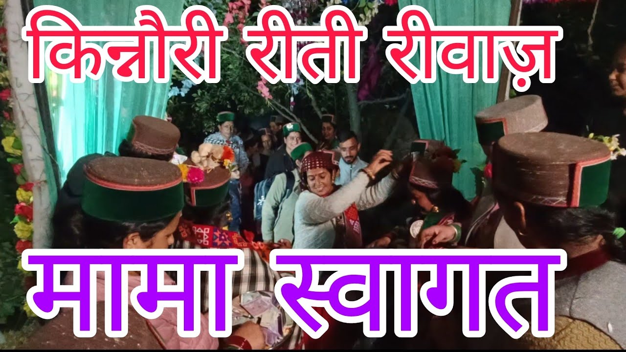 किन्नौरी रीती रिवाज़ ||शादी पार्टी || किन्नौर में मामा स्वागत बड़े धूमधाम से किया जाता है