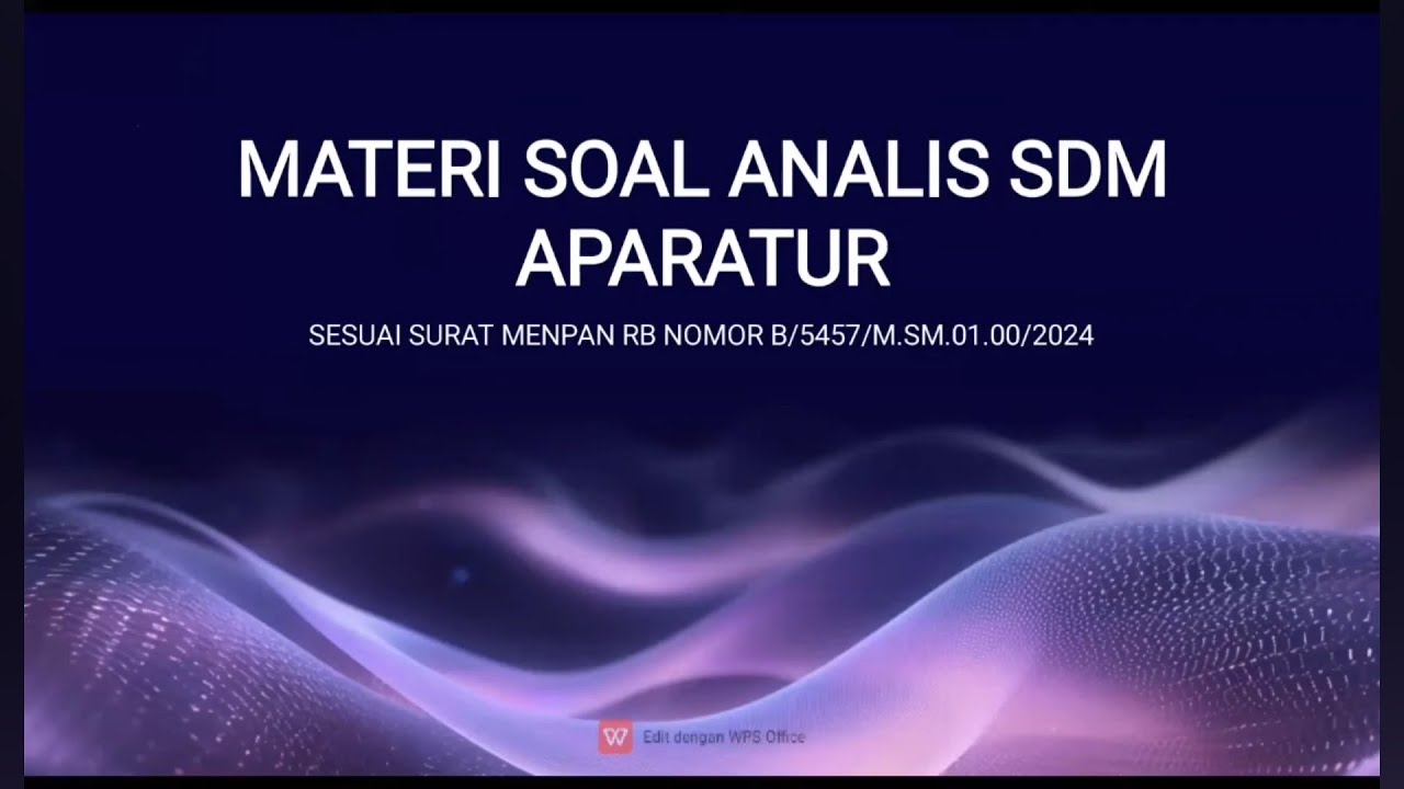 Soal SKB PPPK dan CPNS Analis SDM Aparatur dan Pranata SDM Aparatur Terupdate Kisi Kisi 2024