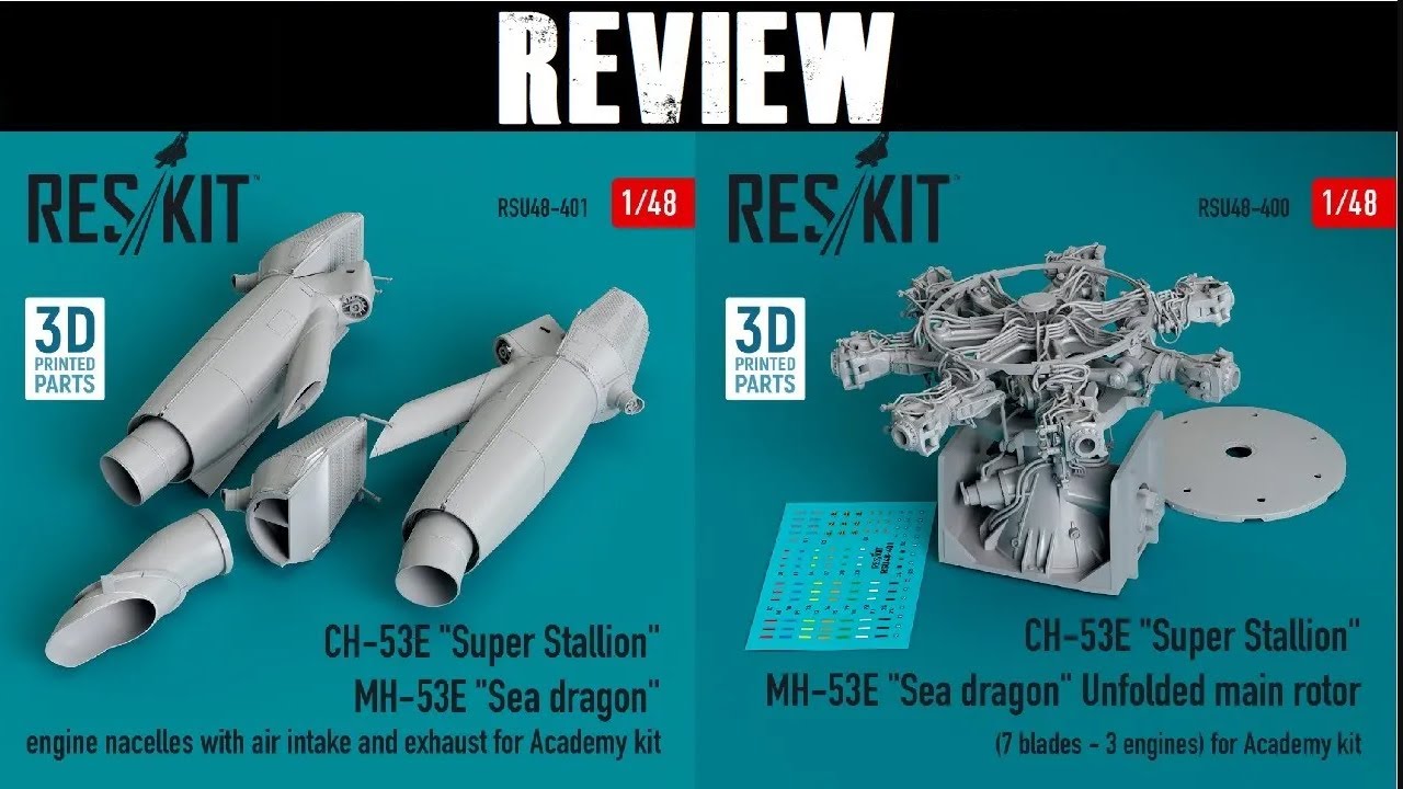 Review: Reskit updated parts for Academy 1/48 CH-53E Super Stallion