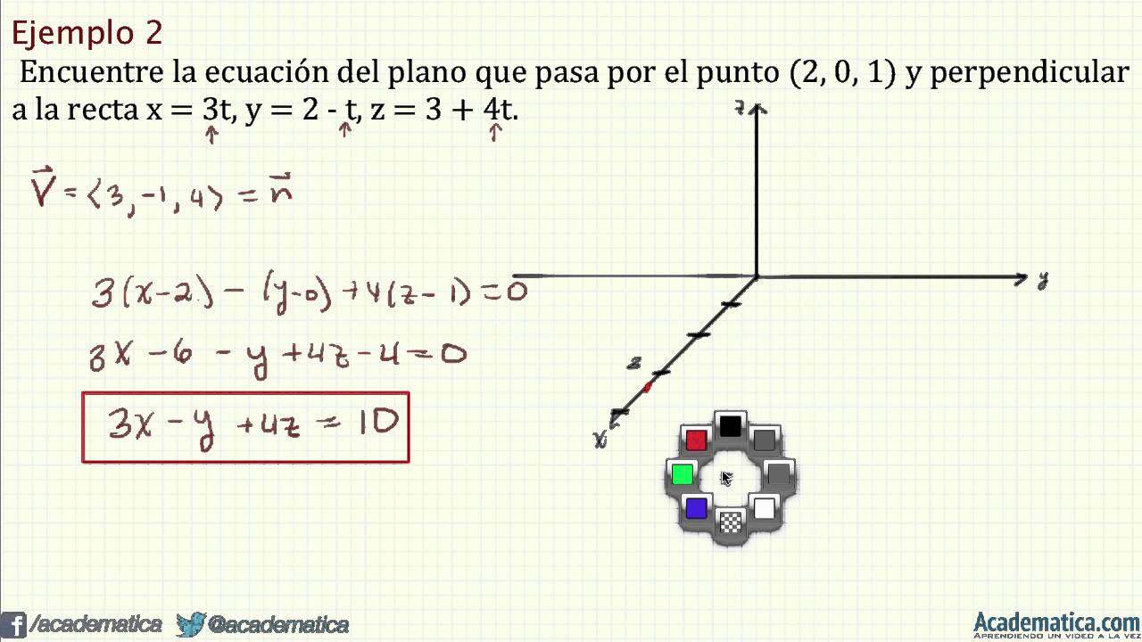 Planos en el espacio ejemplos 1 y 2