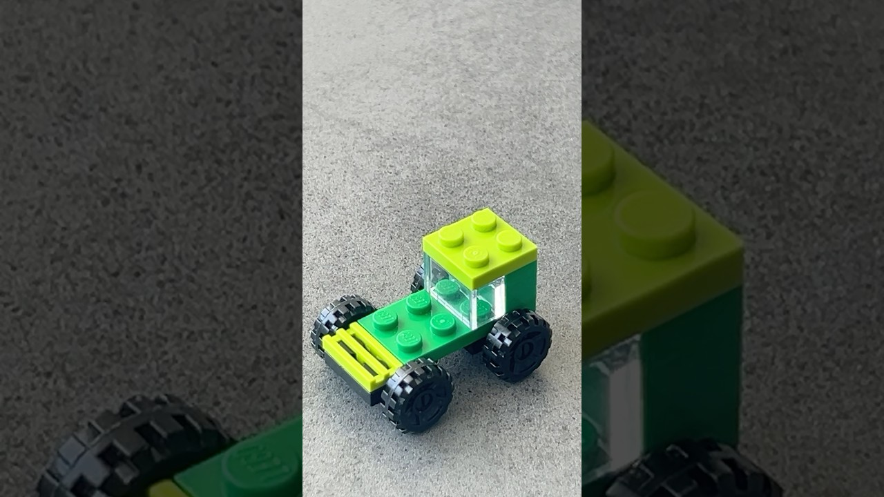 LEGO Mini Tractor Action Build News Creation🚜😎#lego#build##truck#tractor#legocar#youtube#shorts