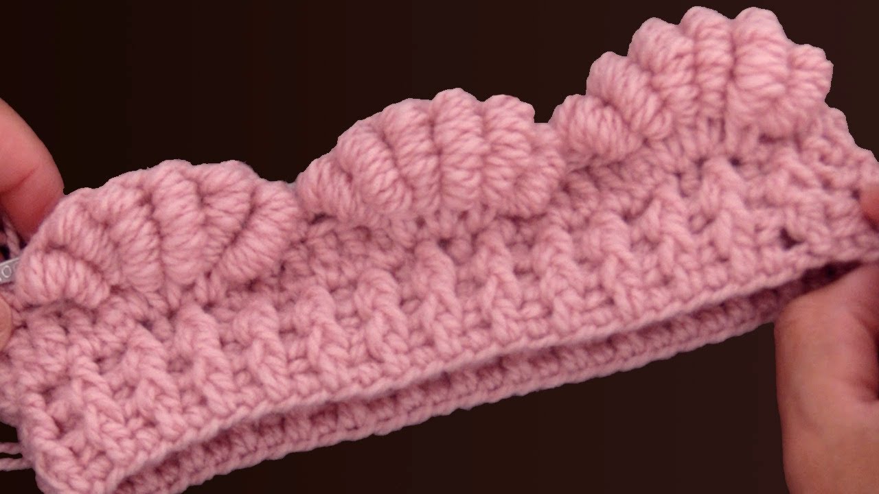 Gorro fácil tejido paso a paso Crochet Punto 3D en relieve