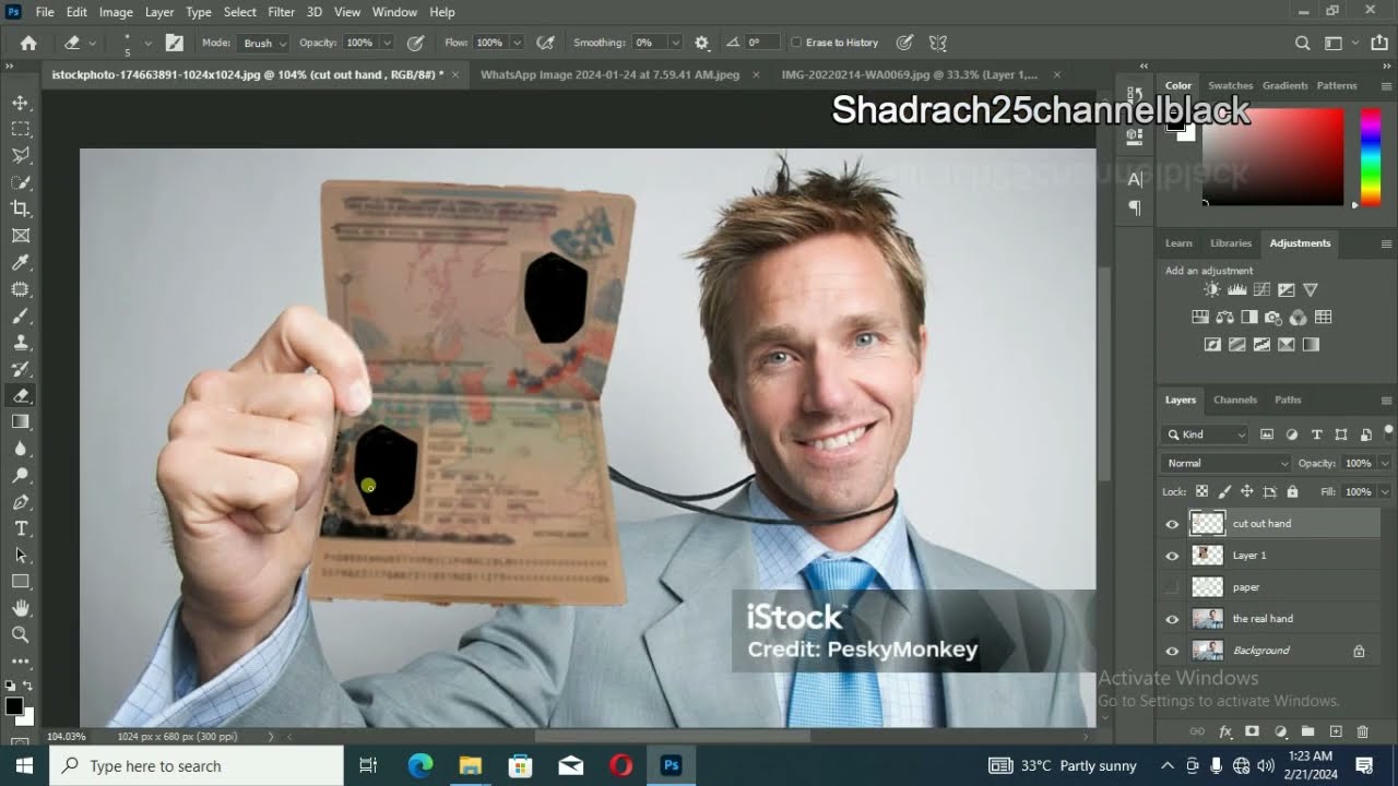 The BEST Photoshop Trick For Holding An ID Card (Tutorial)
