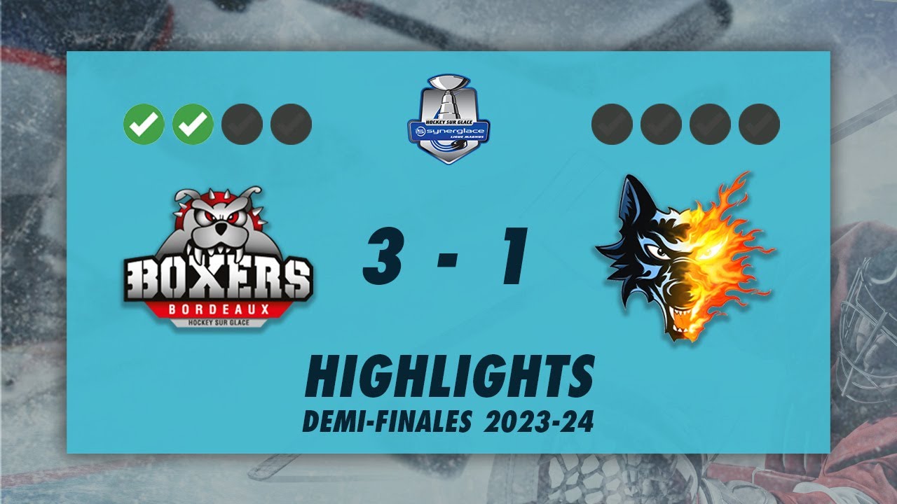 Boxers de Bordeaux 3-1 Brûleurs de Loups de Grenoble - Highlights - Synerglace Ligue Magnus 2023/24