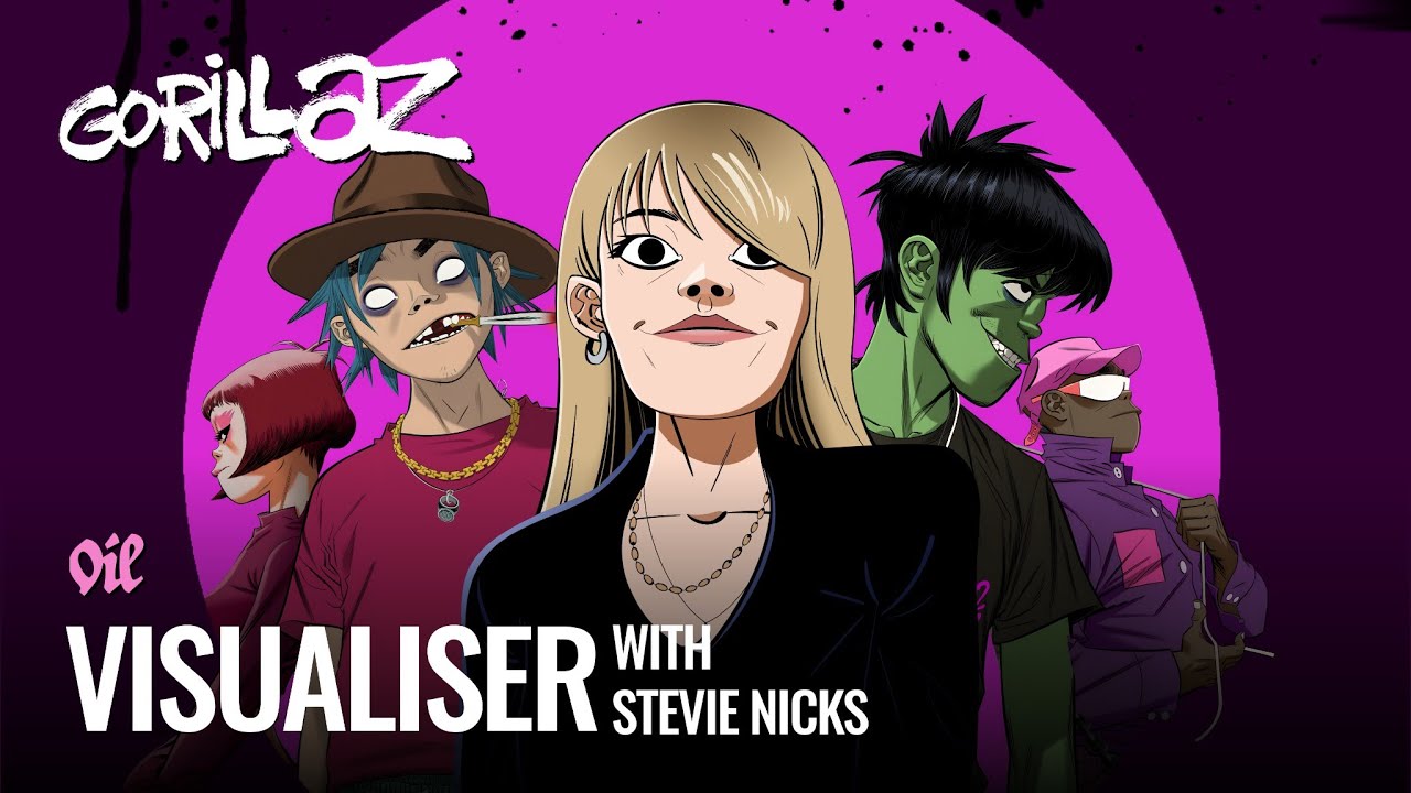 Gorillaz - Oil ft. Stevie Nicks (Visualiser)