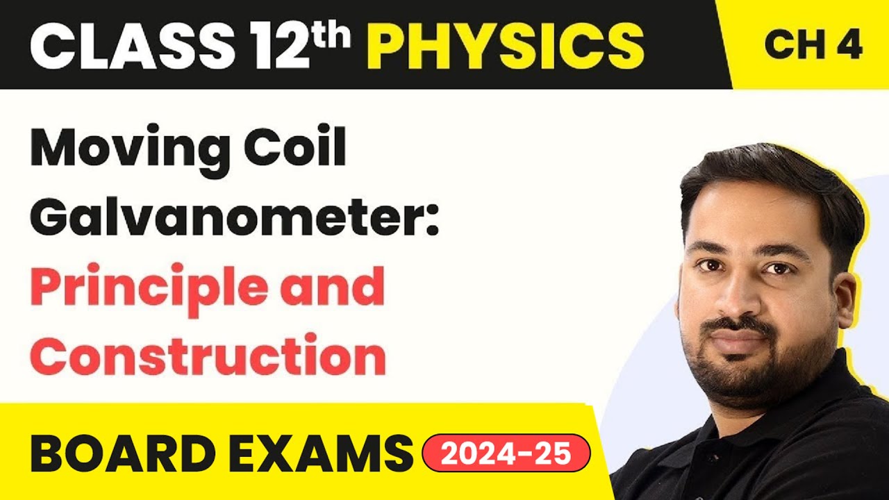 Moving Coil Galvanometer: Principle and Construction | Class 12 Physics Chapter 4 (2023-24)