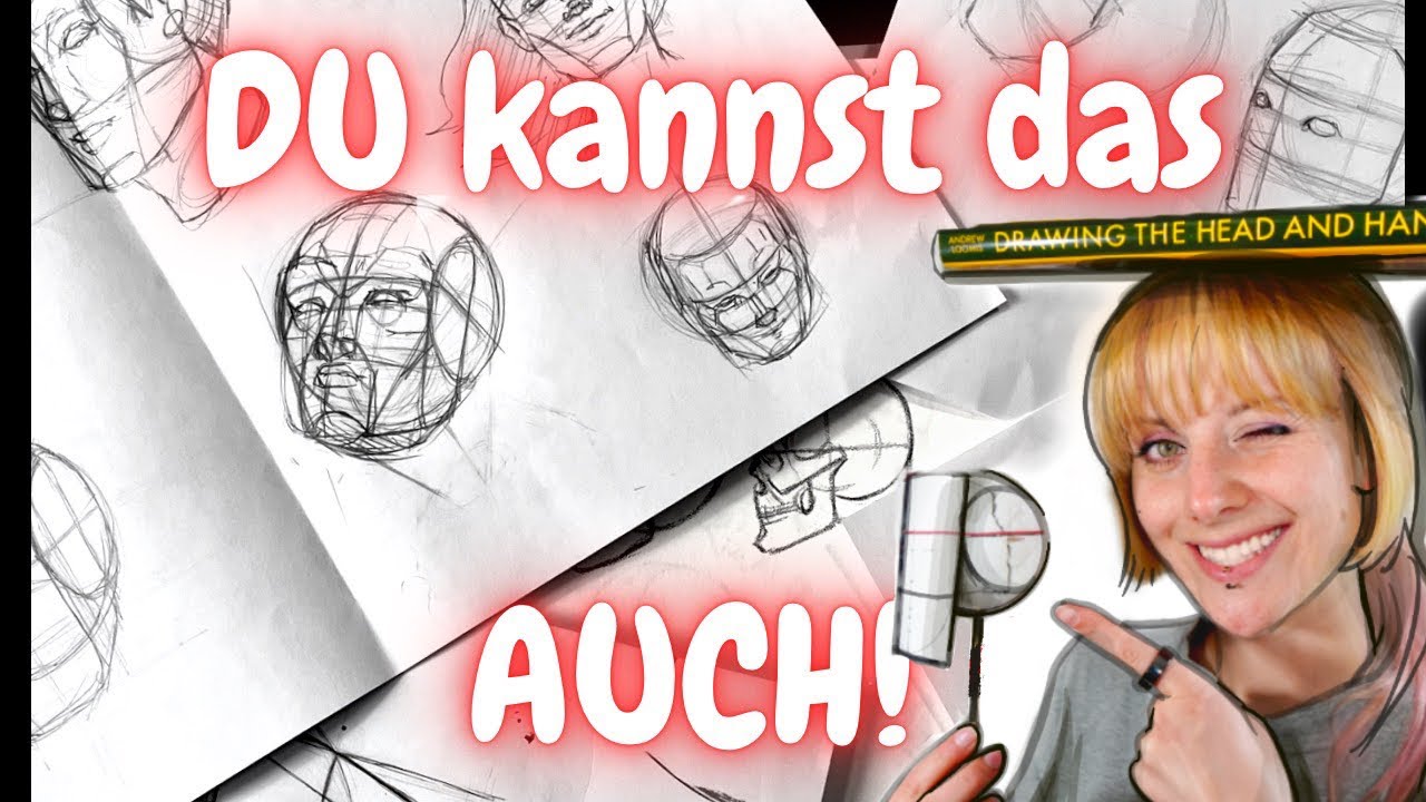 LOOMIS METHODE VIDEO 3: Step by Step 3/4 Profil Zeichnen Lernen +Kostenloses Bücherarchiv! 4k