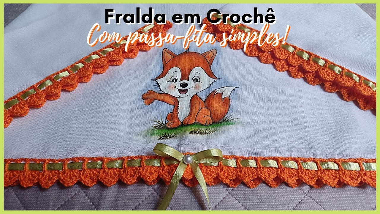 Fralda em com passa-fita simples!
