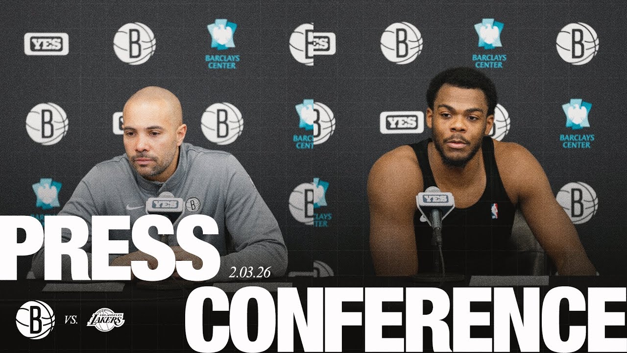 Jordi Fern&aacute;ndez and Day'Ron Sharpe Postgame Press Conference vs. Los Angeles Lakers