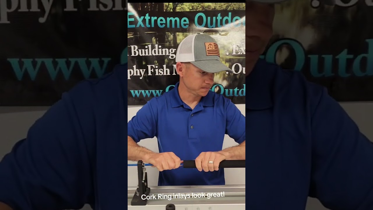 Quick Tip! Shaping Eva & Cork Ring Inlays Made Easy!#getbitoutdoors #rodbuilding #buildyourown