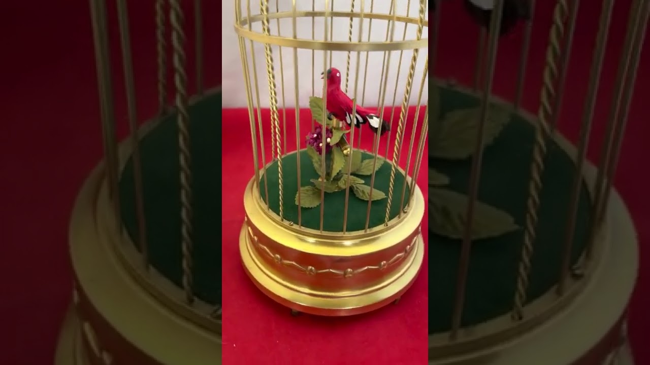 German Singing Bird Cage Restored - Vintage 1920-1940