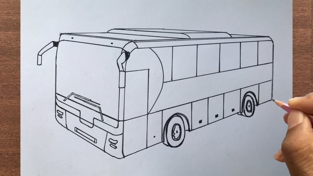 How to Draw a Bus in 2 Point Perspective
