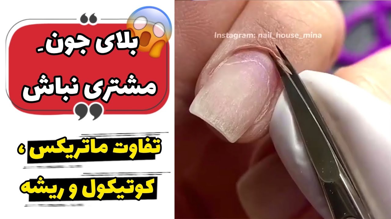 آموزش کاشت ناخن، این قسمت: تفاوت ماتریکس ناخن ، کوتیکول و‌ ریشه(مانیکور اصولی)