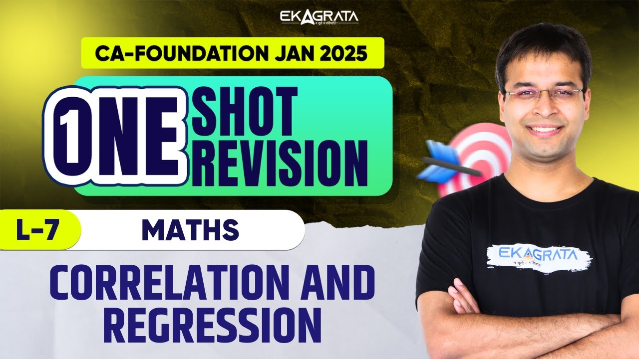 Correlation and Regression CA Foundation | PYQs Practice By CA Nishant Kumar