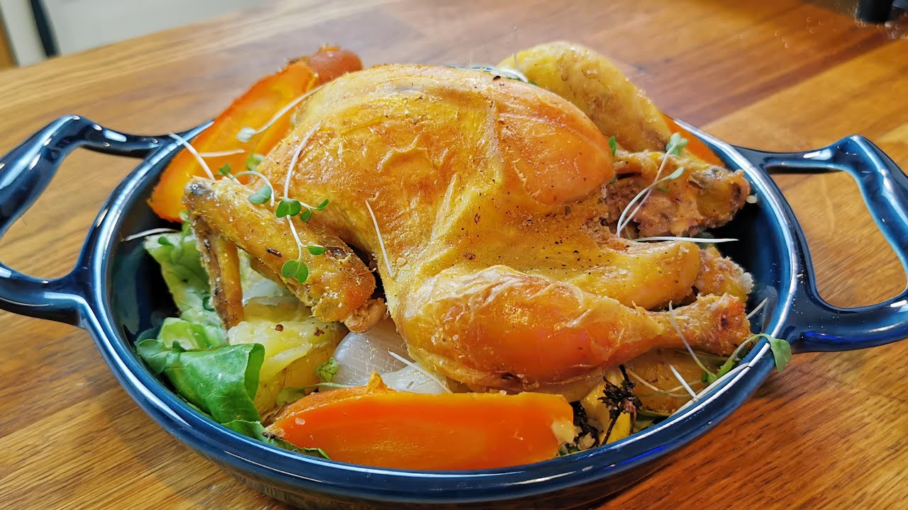🐔 Cocosel de Padure Copt in Sare - Pui/Coquelet in Sare - Home Cooking - Florin Arvunescu