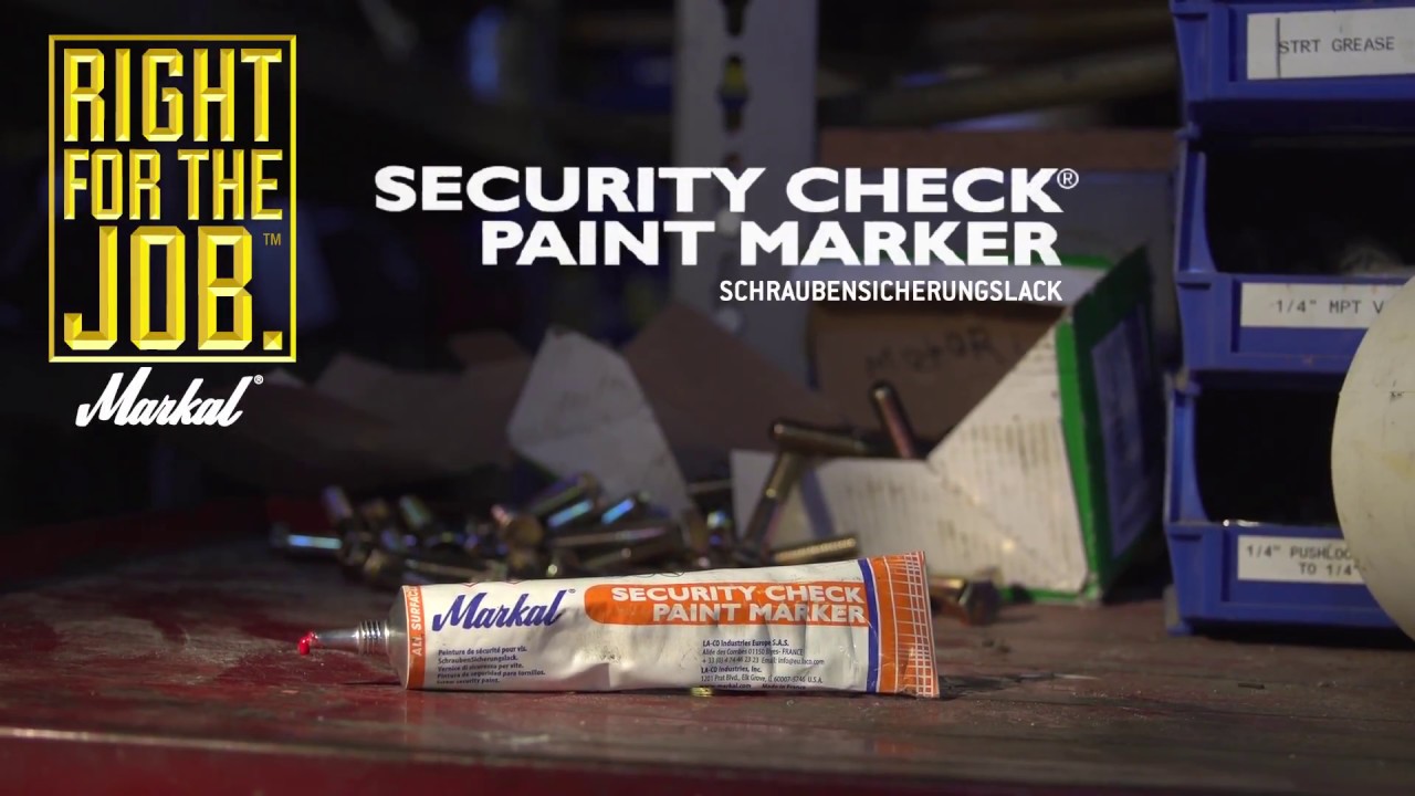 Security Check Paint Marker - GERMAN
