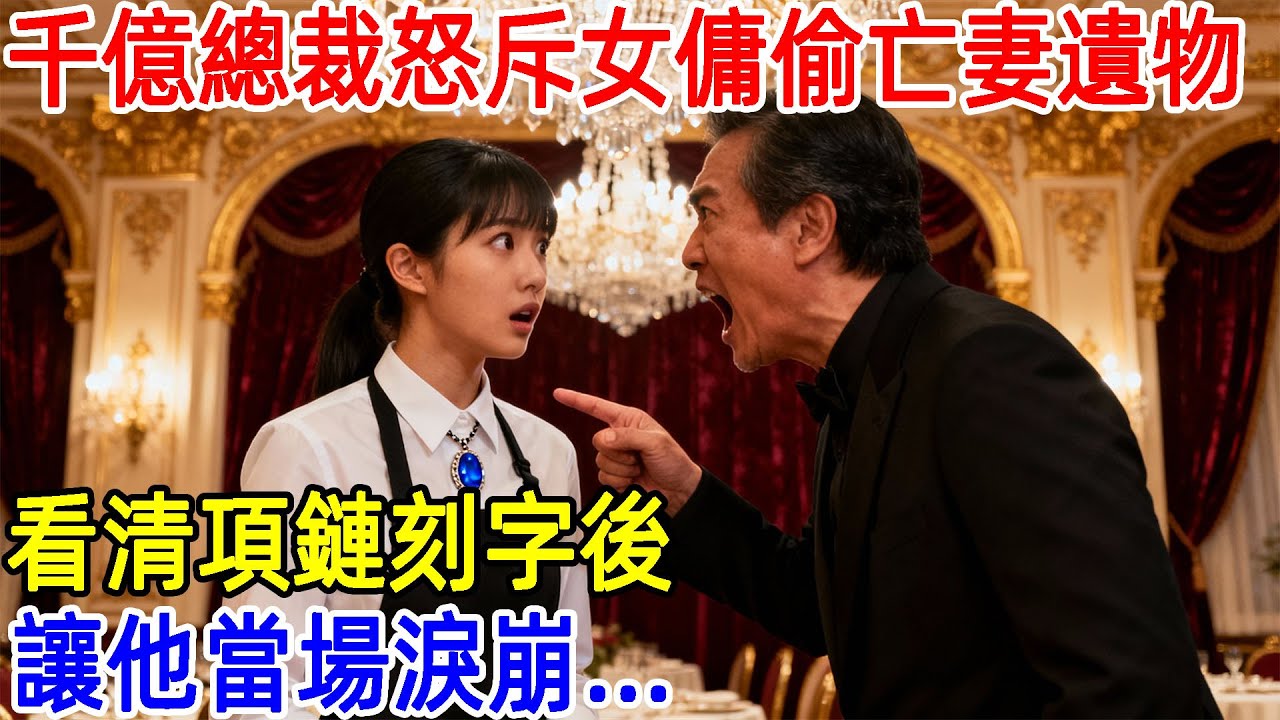 千億總裁怒斥女傭偷竊亡妻遺物，看清項鏈刻字後，讓他當場淚崩...