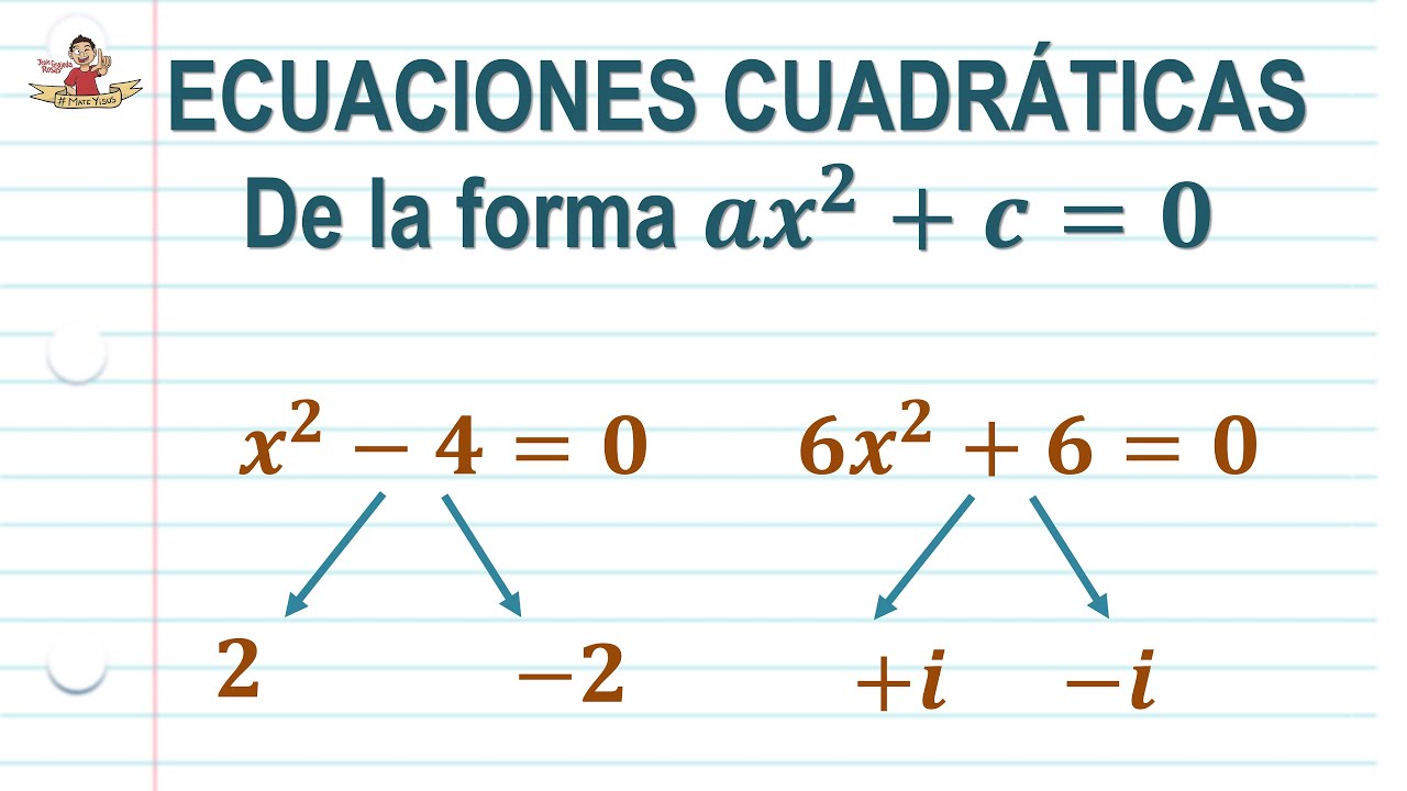 Ecuaciones cuadráticas incompletas. Por despeje. Fácil de entender