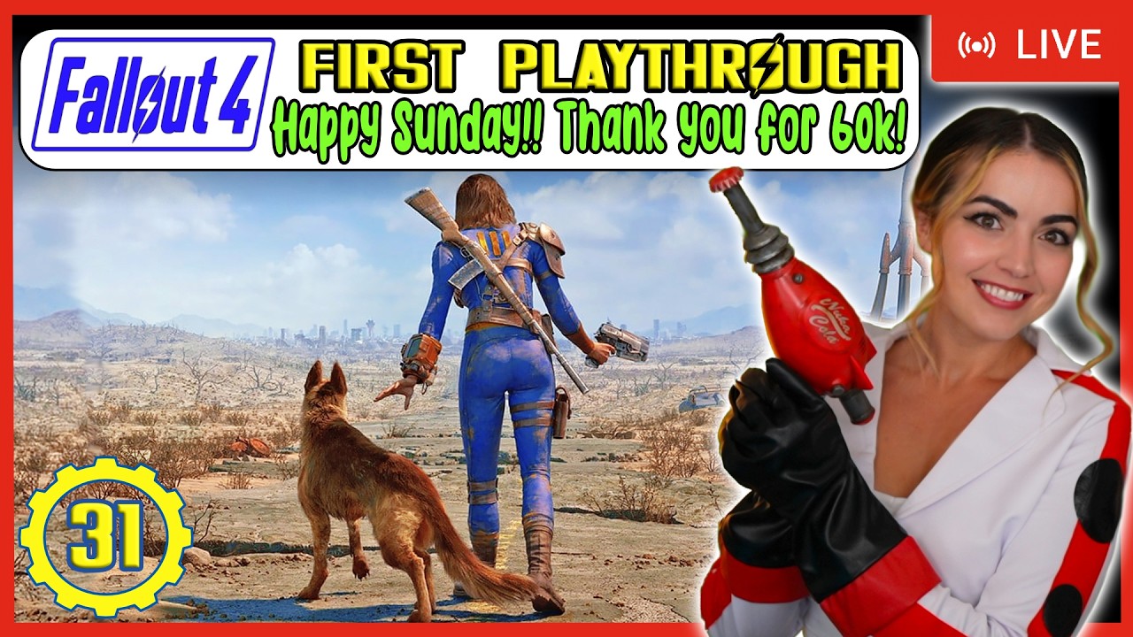 🔴Happy Sunday!! | Fallout 4 First Playthrough | LIVE Stream | LizXP | Part 31