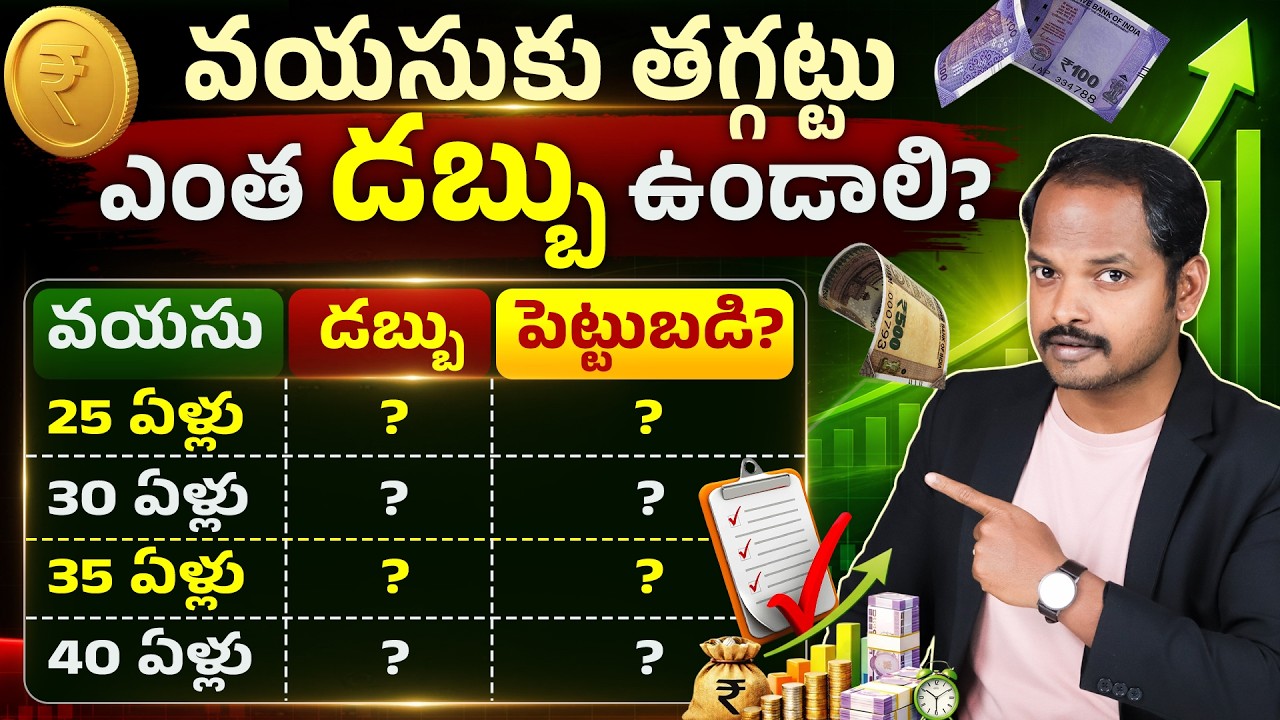 Personal Finance Planning 2026 - 25, 30, 35, 40 ఏళ్లకు ఇంత డబ్బు ఉండకపోతే! |Investment Plan Strategy