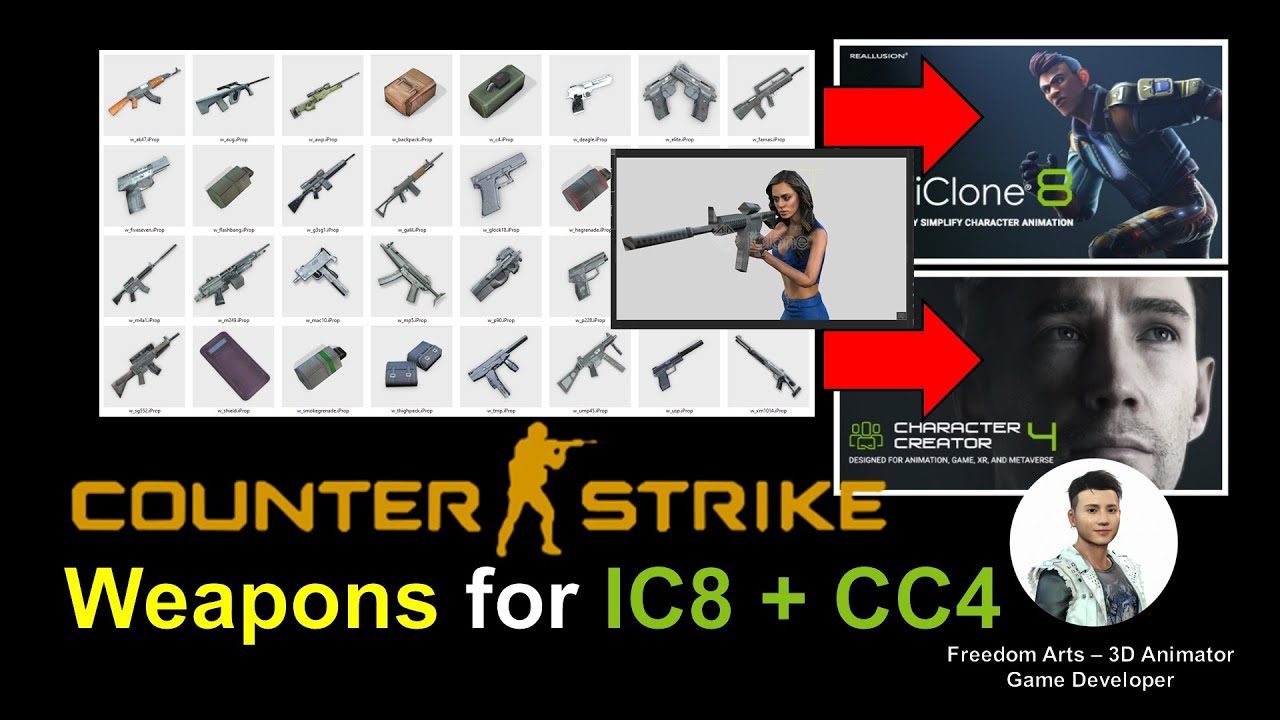 Old School Gun Fight Pack 02 for Character Creator 4 and iClone 8