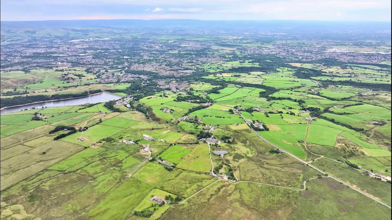 Drone View UK Mountain with Relaxing Music 
