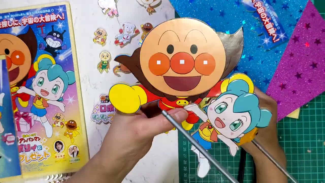 映画それいけ！アンパンマン　ロボリィとぽかぽかプレゼント　のPOPを作るよ！　#アンパンマン　　#POP #制作動画 　#映画　#あんぱんまん 