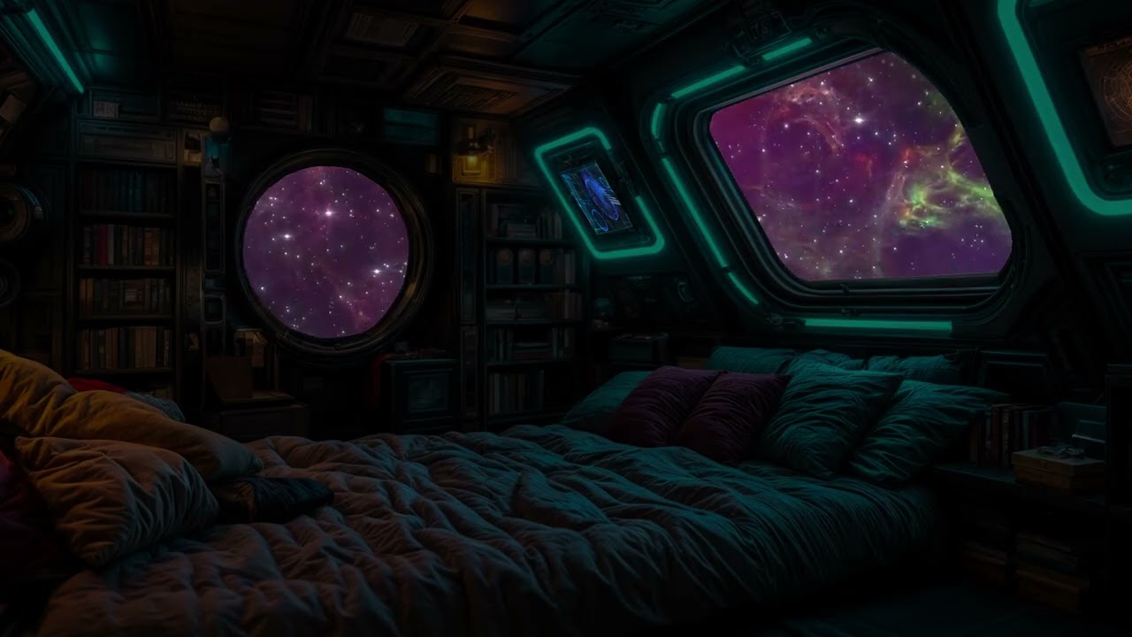 🌠 Two Windows, Endless Stars — Let the Void Breathe | Dark Space Ambience (No Ads)
