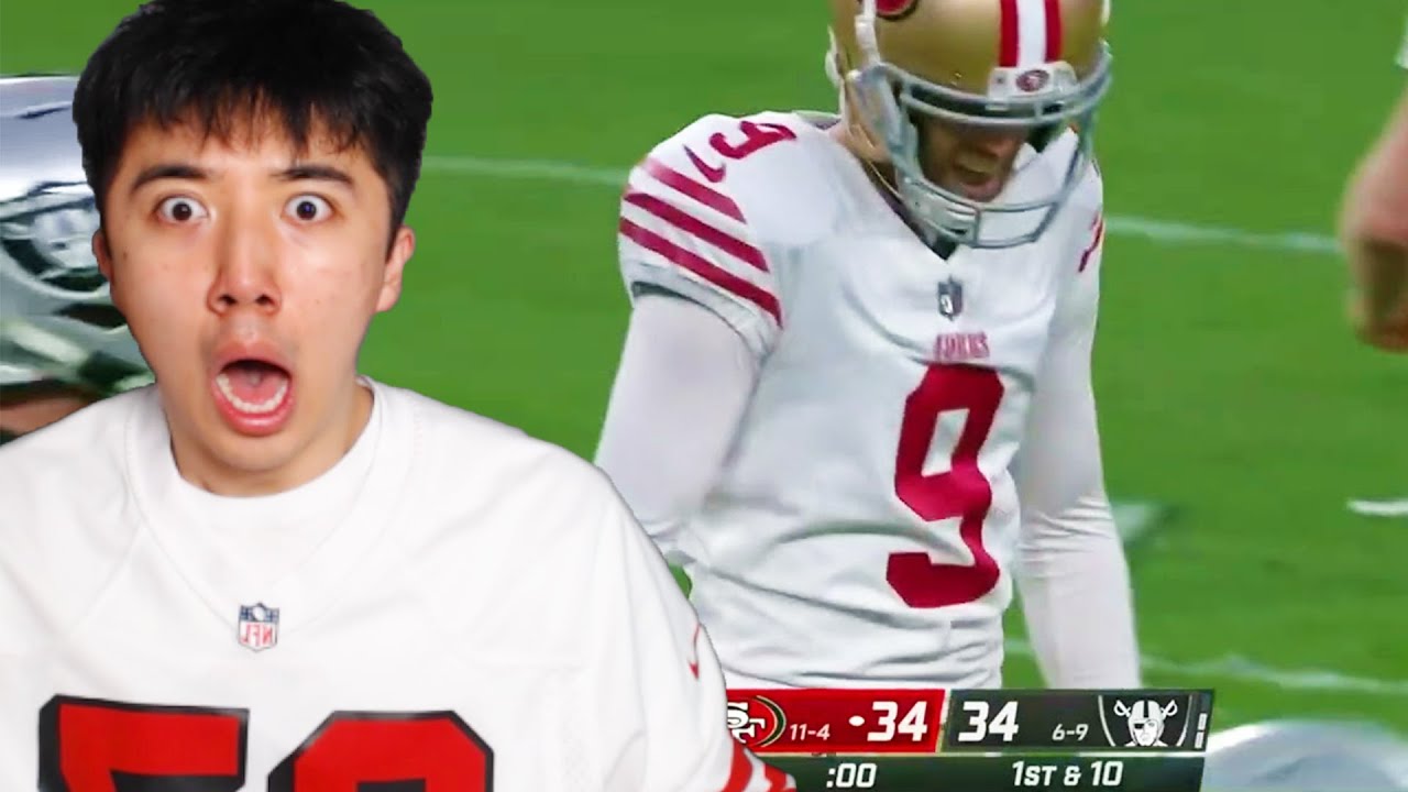 ROBBIE GOULD??? 49ers Raiders LIVE Reaction