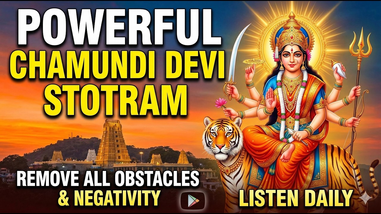 Chamundi Devi Strotram | Powerful Devi Mantra for Protection & Peace #sanatandharma #hindugod