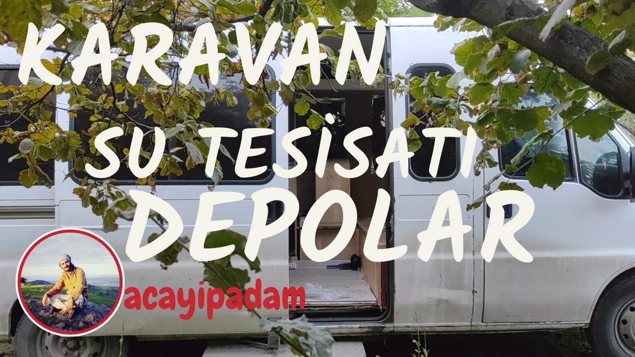 Karavan yapımında su tesisatı ve depolar. Caravan.