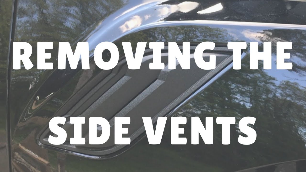 How to Remove the Side Vents on the Raptor