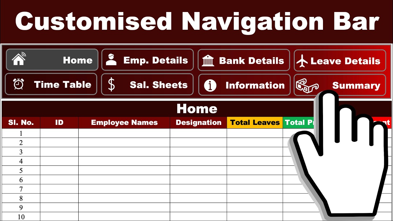 Make Your Custom Sidebar in Excel