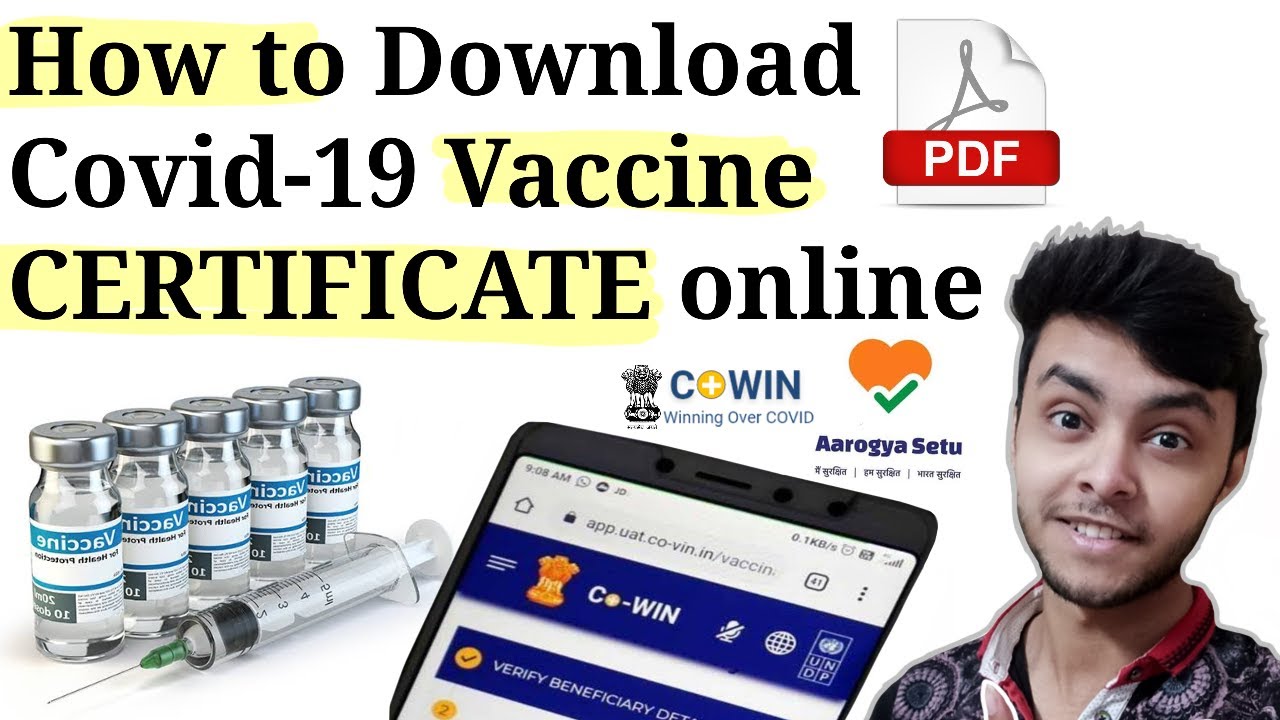 How to Download Covid VACCINE CERTIFICATE | access from Anywhere | Cowin or Arogya setu | Pdf online