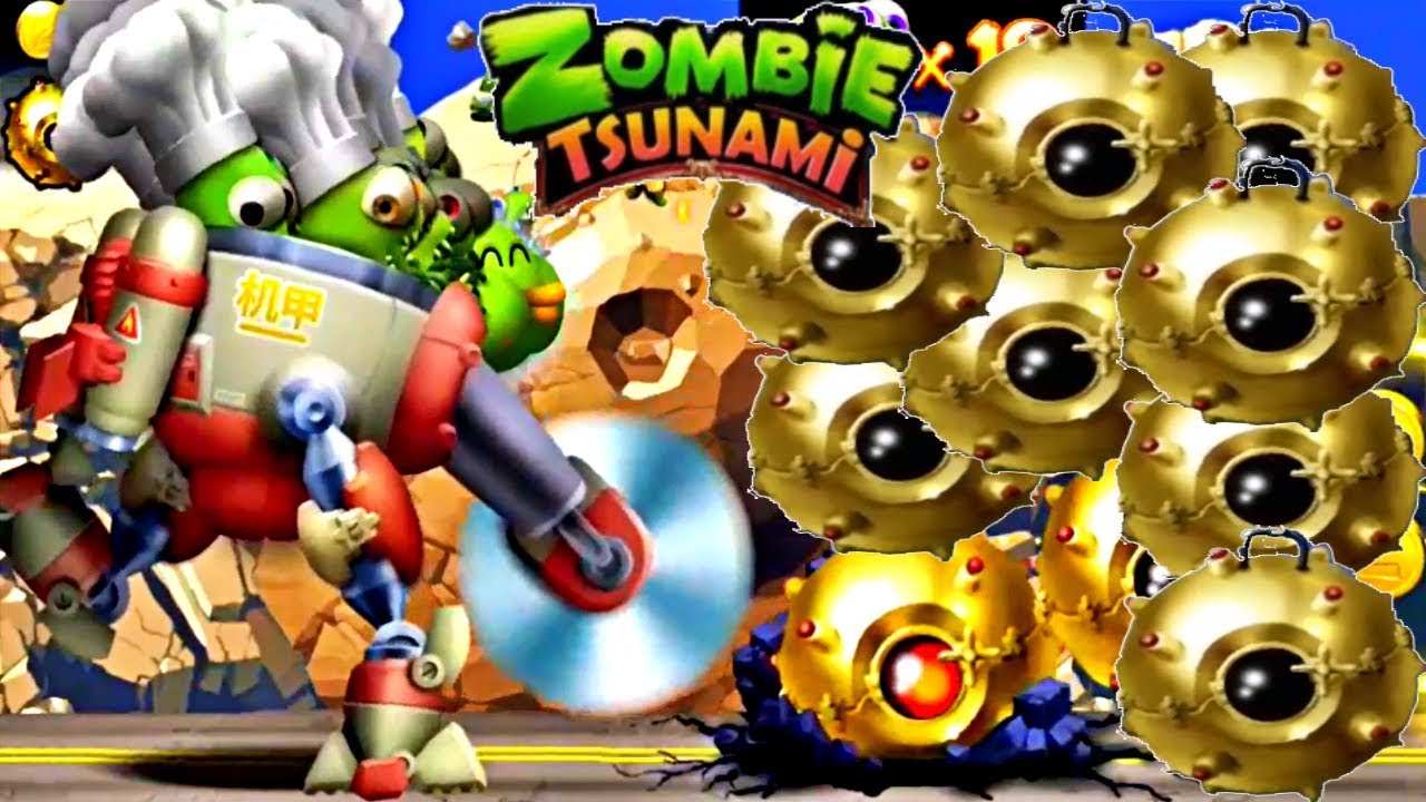Zombie Tsunami Update Special Events:Mecha Find Golden Bombs-Gameplay 2019 HD (Android,IOS)