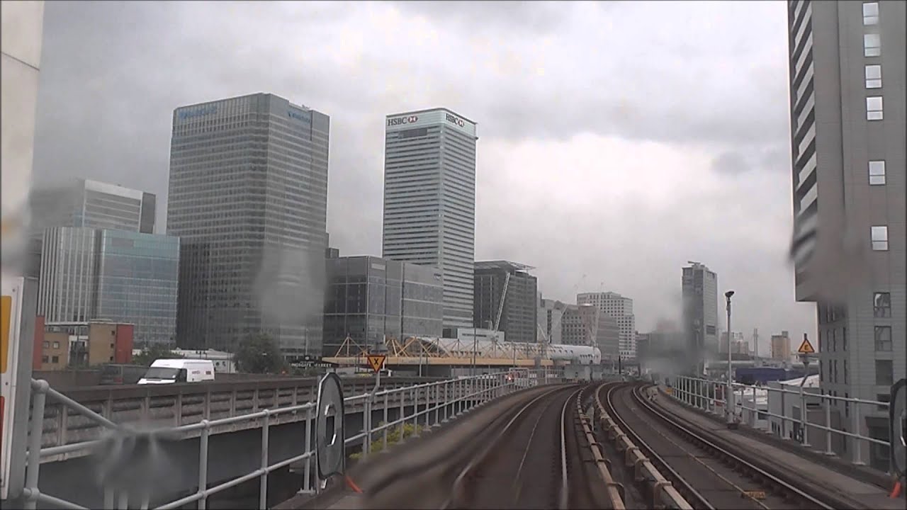 Woolwich Arsenal to Bank via London City Airport DLR timelapse