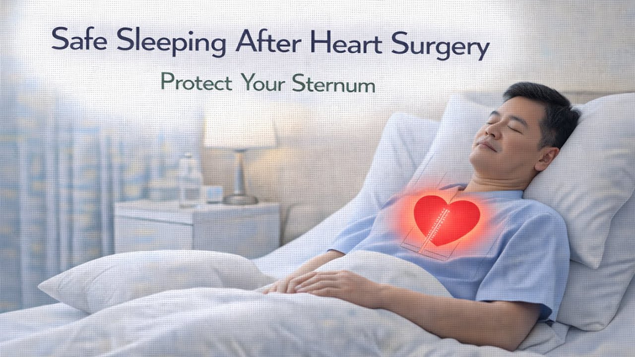 Safe Sleeping Positions After Open Heart Surgery | Protect Your Sternum & Heal Faster