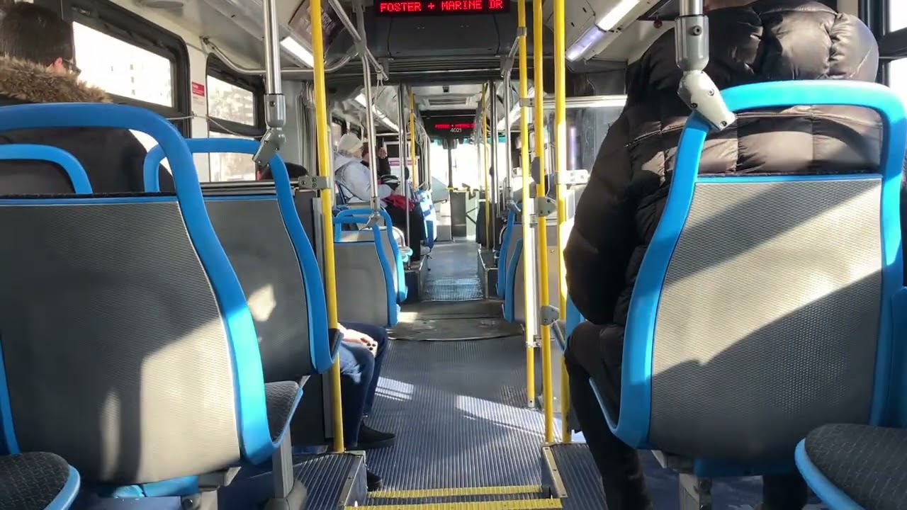 CTA On Board Riding 2008 New Flyer DE60LF Bus 4021 on Route 147 from Washington/Wabash to Howard Stn