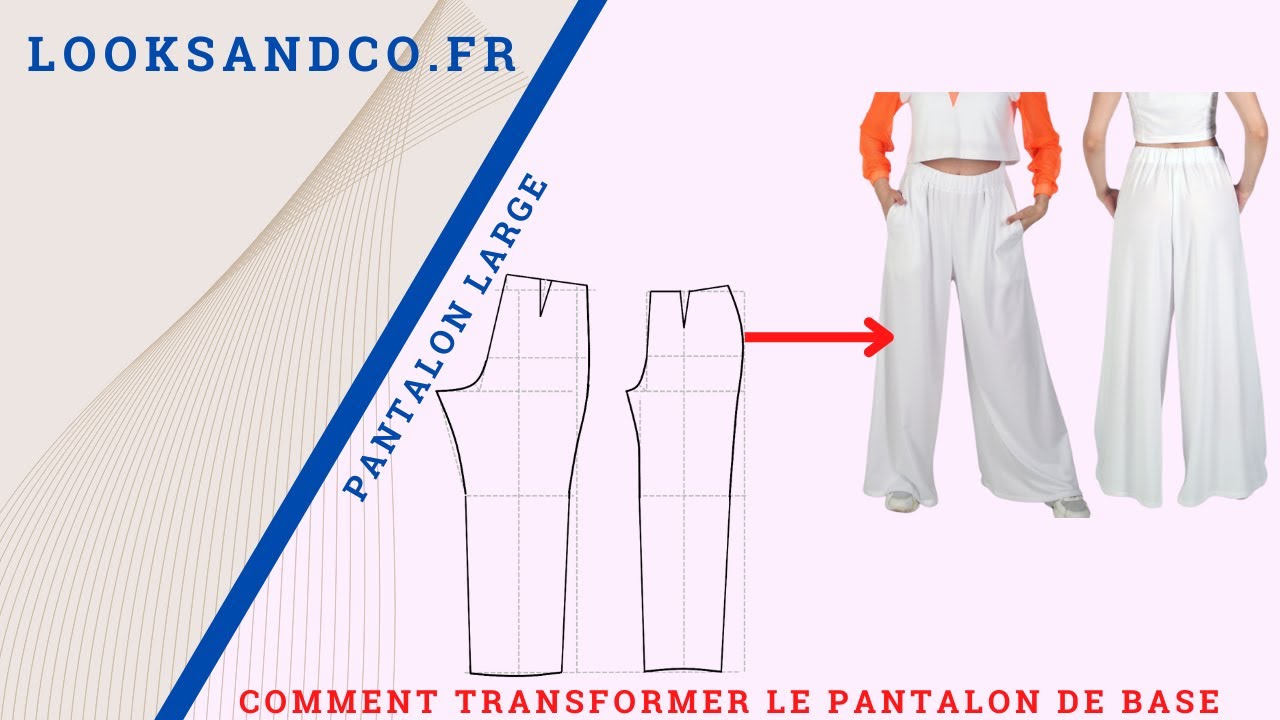 Pantalon large simple et rapide
