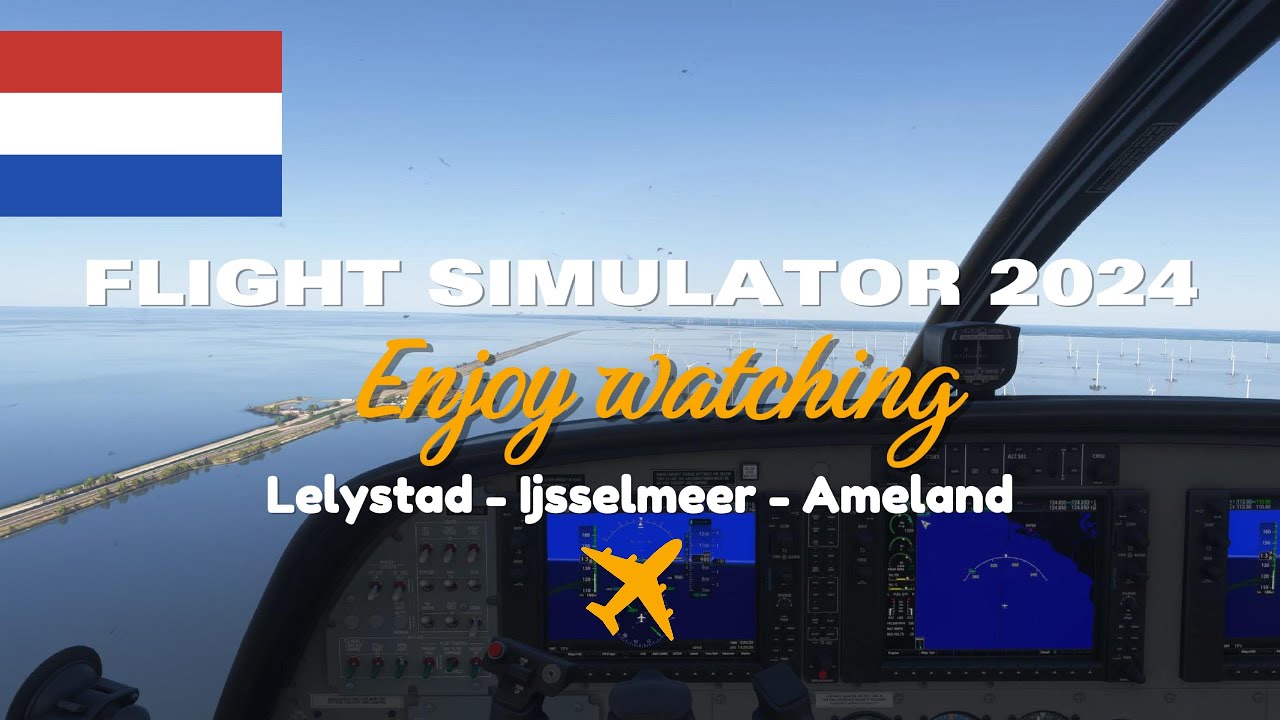 Flying Over the Dutch IJsselmeer | Cessna 208B Grand Caravan |MSFS 2024 | Virtual Europe Flights