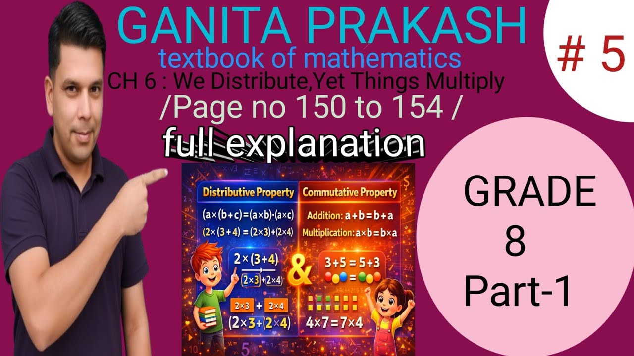 Ganita prakash Grade 8 Maths Part-1 Chapter 6 |page no 150-154| Full explanation 