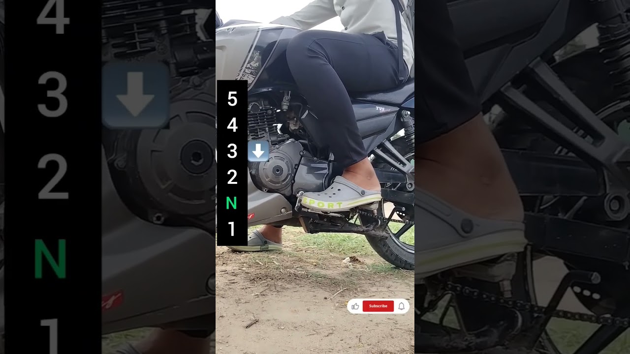 Apache RTR 160 gear shift pattern | rider 125 gear pattern | Apache RTR 200 gear system | RTR 4V TVS